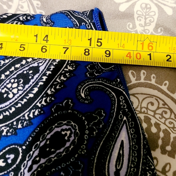 Beautiful Banana Republic Blue Paisley Shirt Dress size 4 - Picture 14 of 14